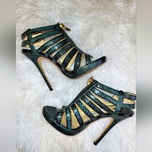 Jimmy Choo Green Strappy Heels